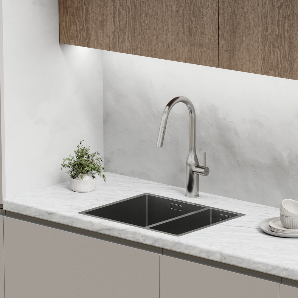 Смеситель для кухонной мойки Sancos Grand SC4002BNG нержавеющая сталь