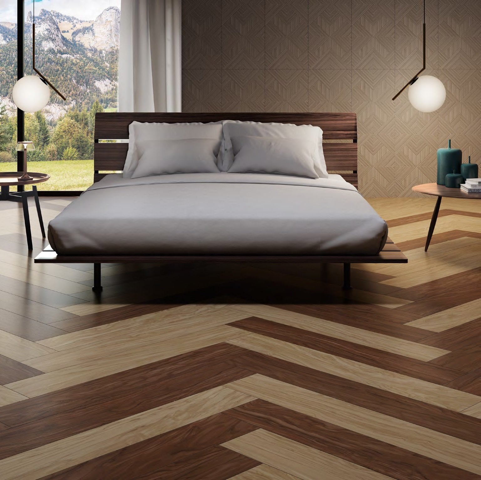 Керамогранит Kerama Marazzi Олива коричневый обрезной 60х119,5