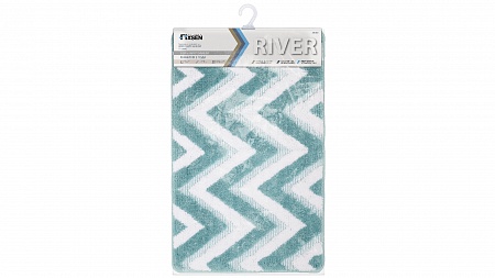 Fixsen RIVER FX-5004C Коврик для ванной 1-ый голубой