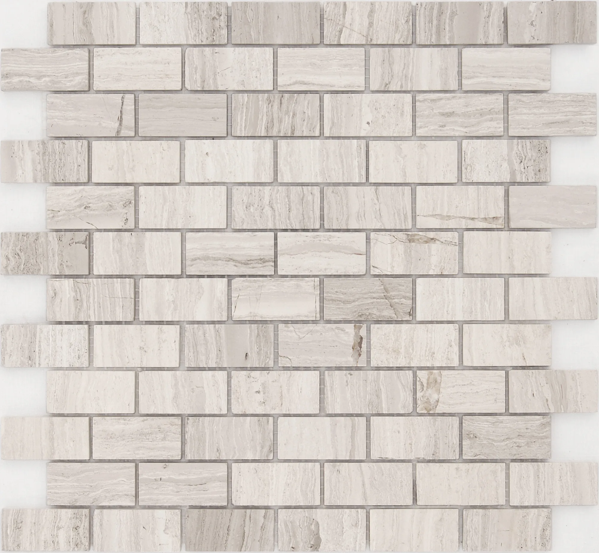 Мозаика Caramelle Travertino Silver POL 23x48x7