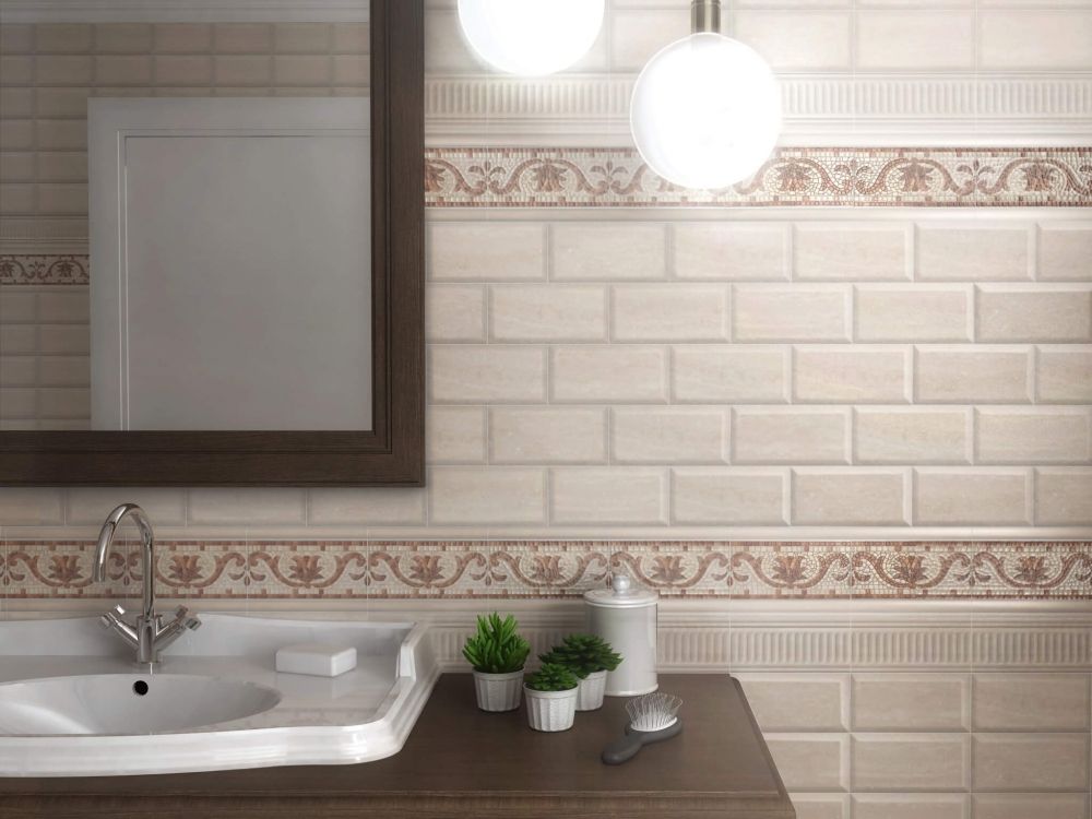 Керамическая плитка Kerama Marazzi Бордюр Карандаш Олимпия беж светлый 2х20