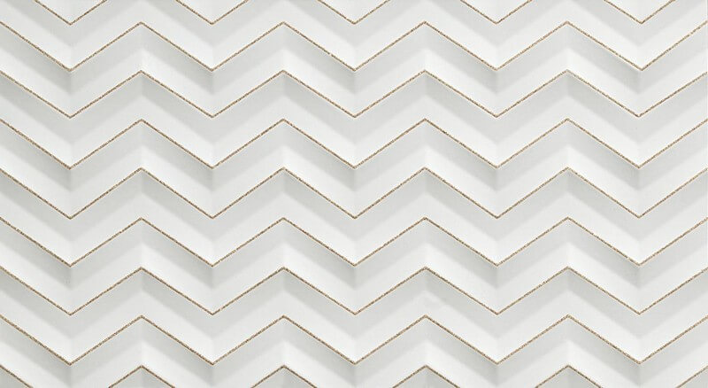 Плитка 3D White Chevron Glitter Matt (600080000407)