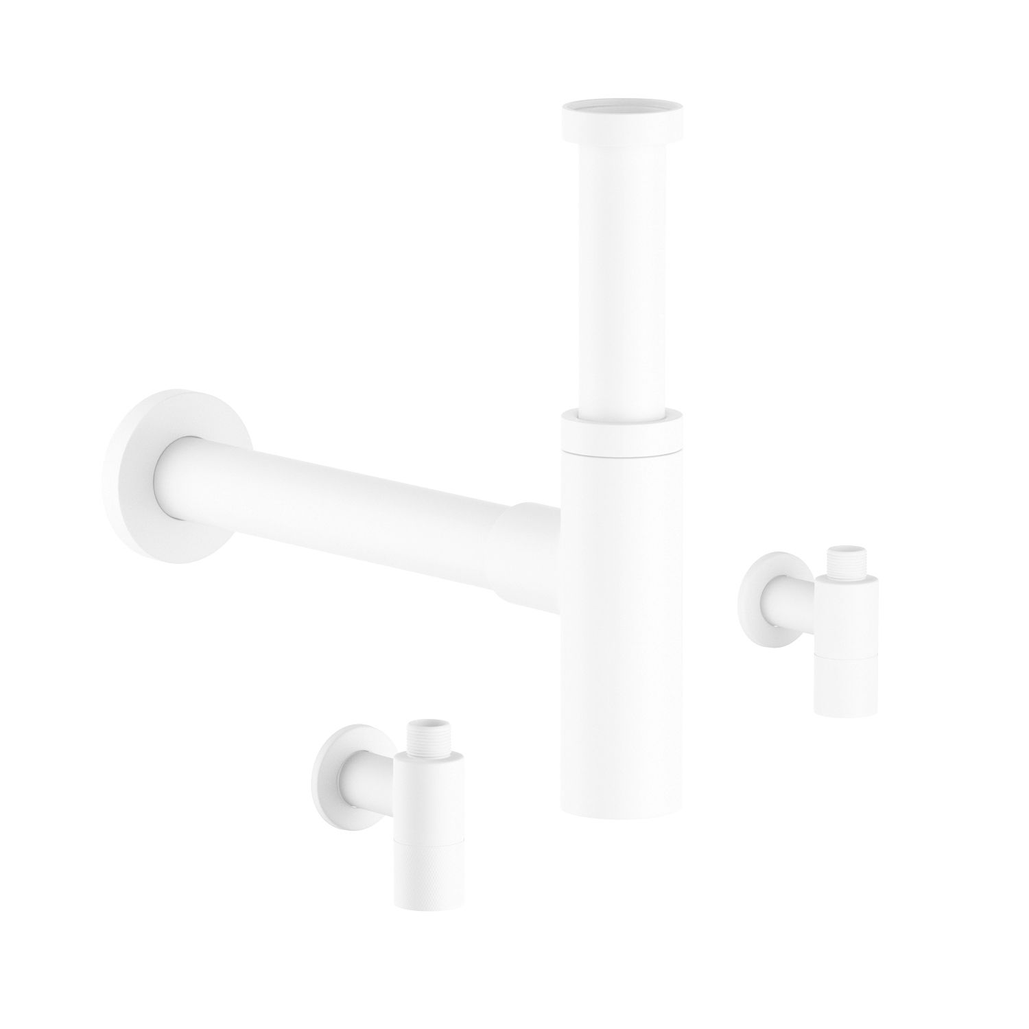 Вентиль Wellsee Drainage System 182150001, запорный, резьба 1/2"x 3/8", матовый белый