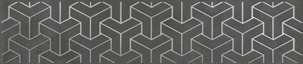 Керамическая плитка Kerama Marazzi Бордюр Ломбардиа антрацит 5,4х25