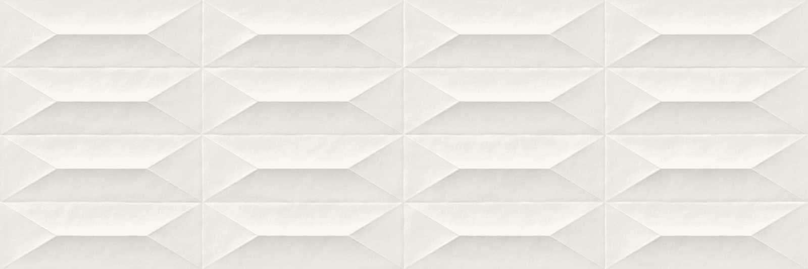 Керамическая плитка Marazzi Italy Плитка Colorplay White Struttura Cabochon 3D Rett. 30х90