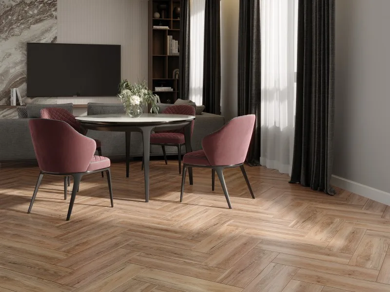 Керамогранит Cersanit Oakwood коричневый рельеф 18,5x59,8