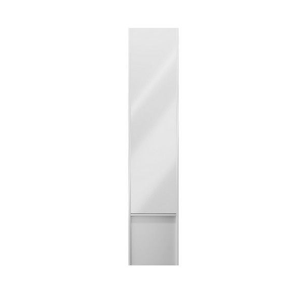 MO.165/WHT Пенал MODULA подвесной 170 с дверцей и ящиком, белый глянцевый