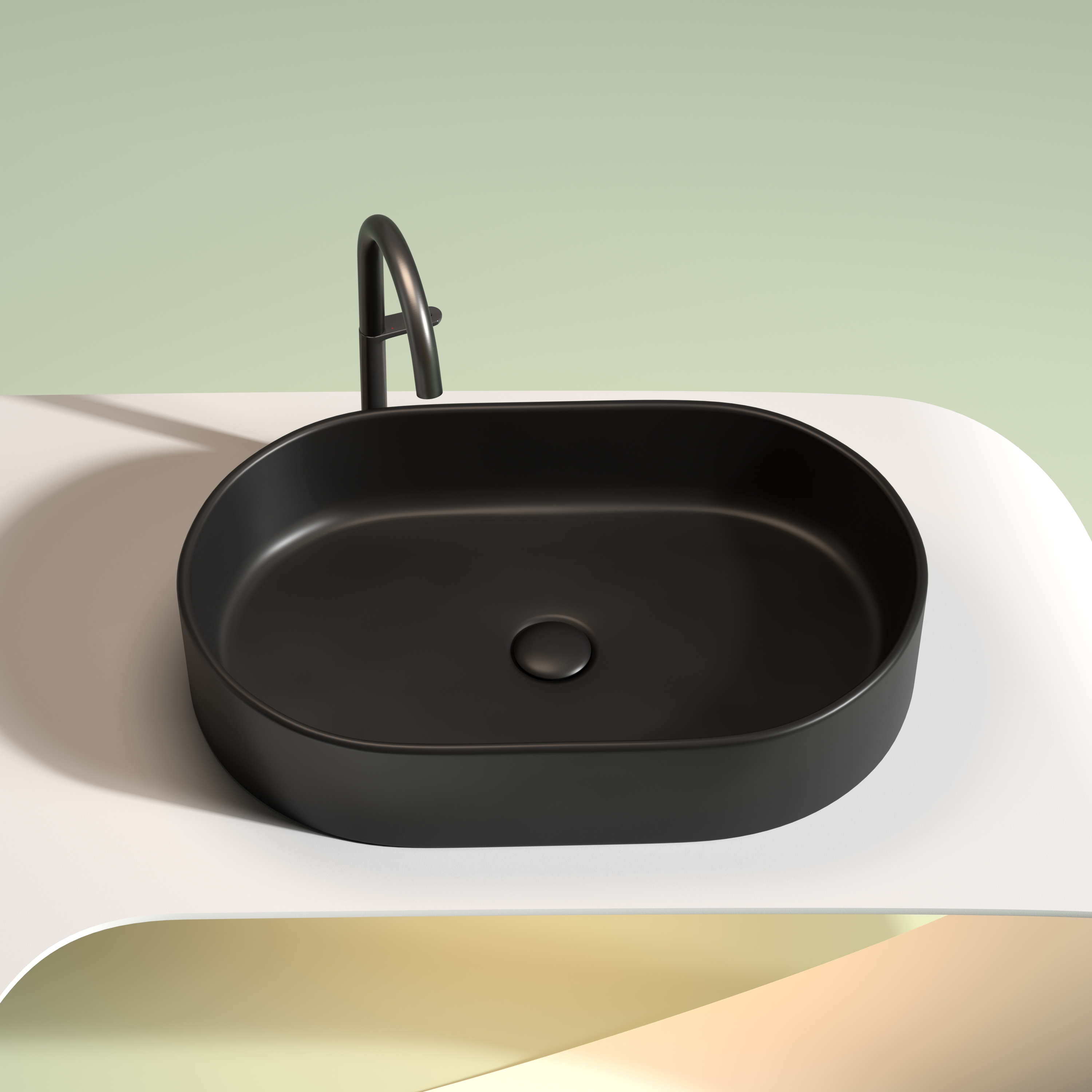 Раковина Ceramica Nova Element 60 см CN6048MB черная