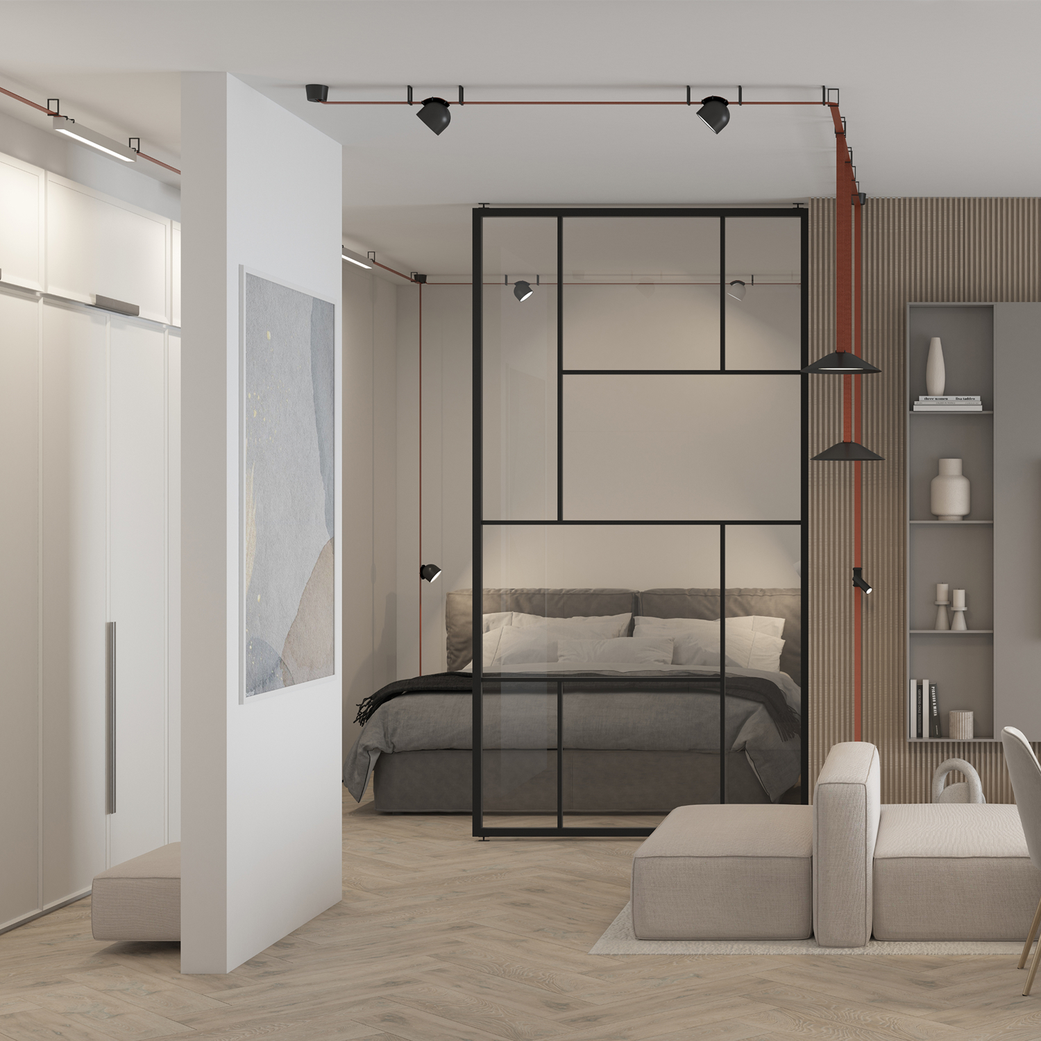 Трековый светильник BELTY SPOT DK5547-BK