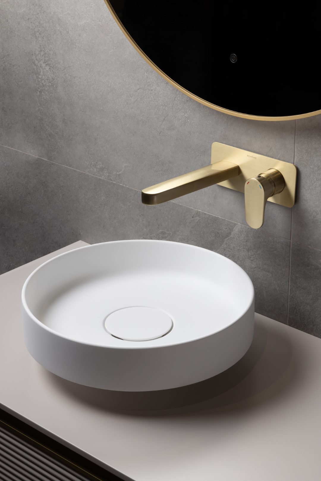Раковина Boheme Corian 40 см 801-MW Matt White