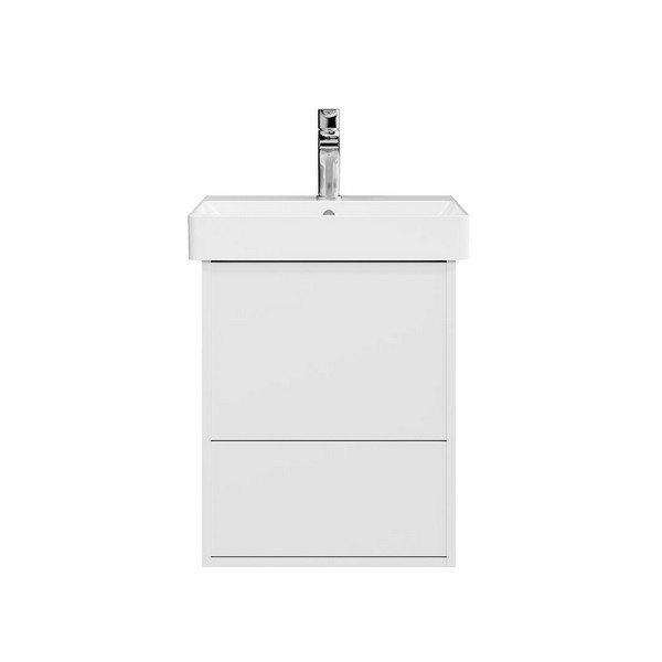 PRO.50.2/WHT Тумба PRO подвесная 2 ящика 50, белая матовая