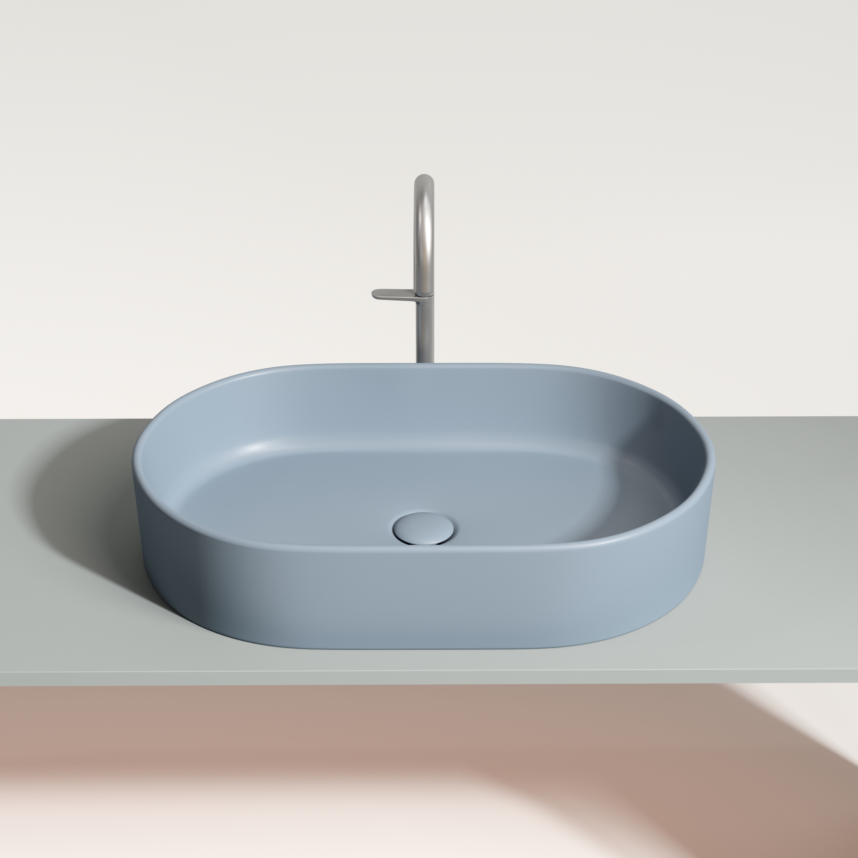 Раковина Ceramica Nova Element 60 см CN6048MHL серо-голубая