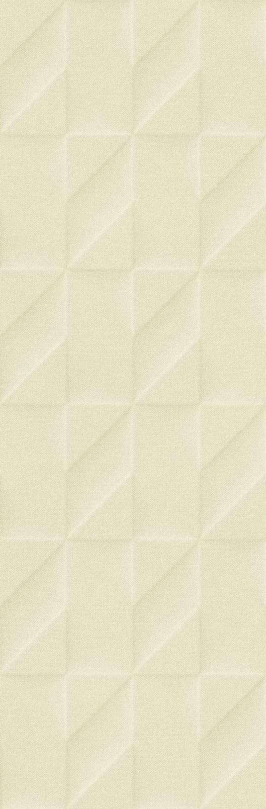 Керамическая плитка Marazzi Italy Плитка Outfit Ivory Struttura Tetris 3D 25x76