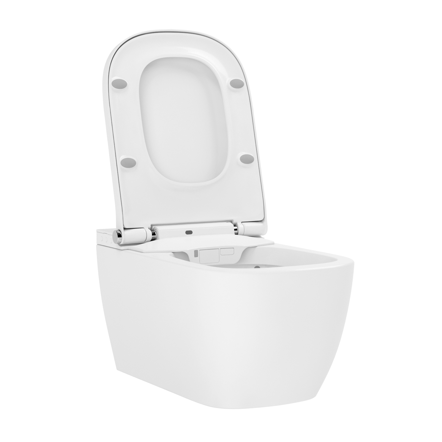 Комплект подвесной безободковый унитаз Lavinia Boho Rimless, с функцией биде, микролифт, 87561143