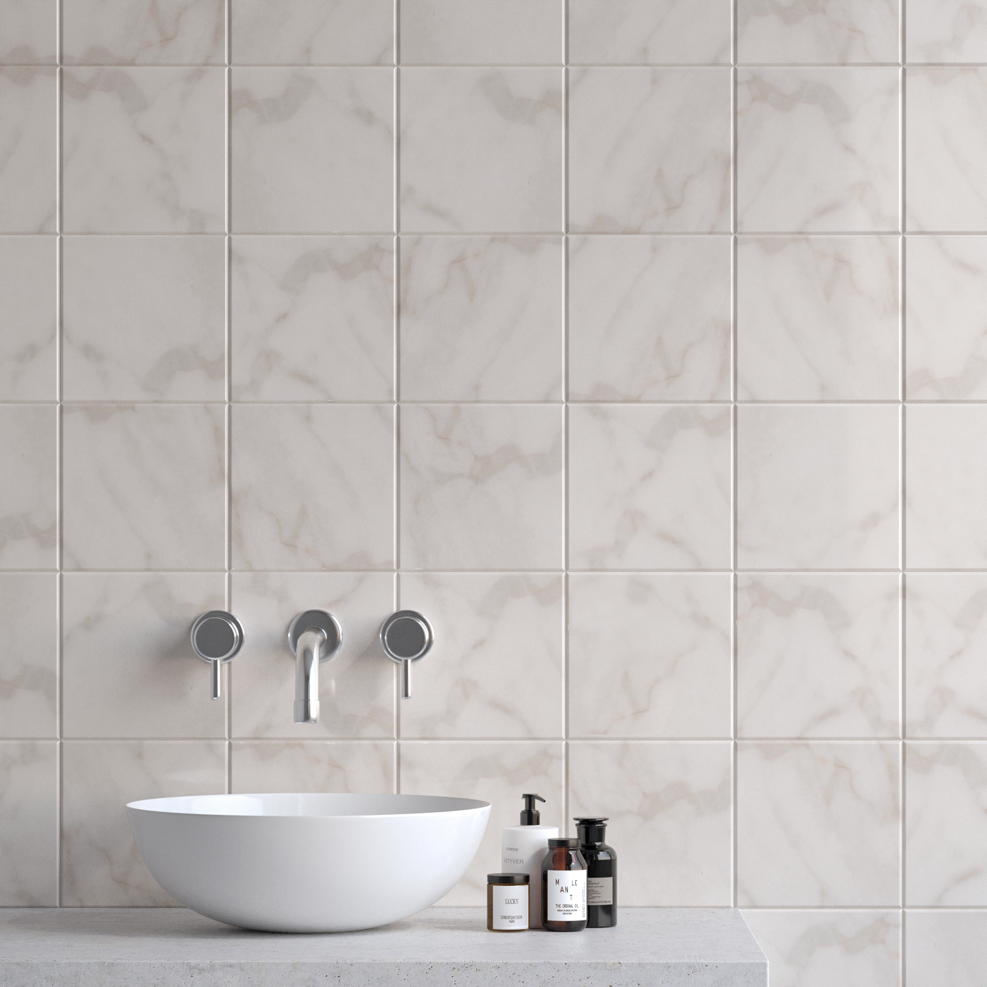 Керамическая плитка Kerama Marazzi Плитка Стемма белый 20х20