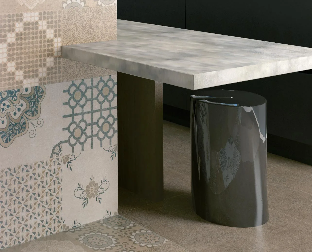 Керамогранит Kerama Marazzi Подступенок Королевская дорога коричневый обрезной 14,5х60