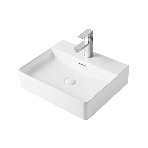 Orange B04-500W раковина накладная санфарфор, белый глянец