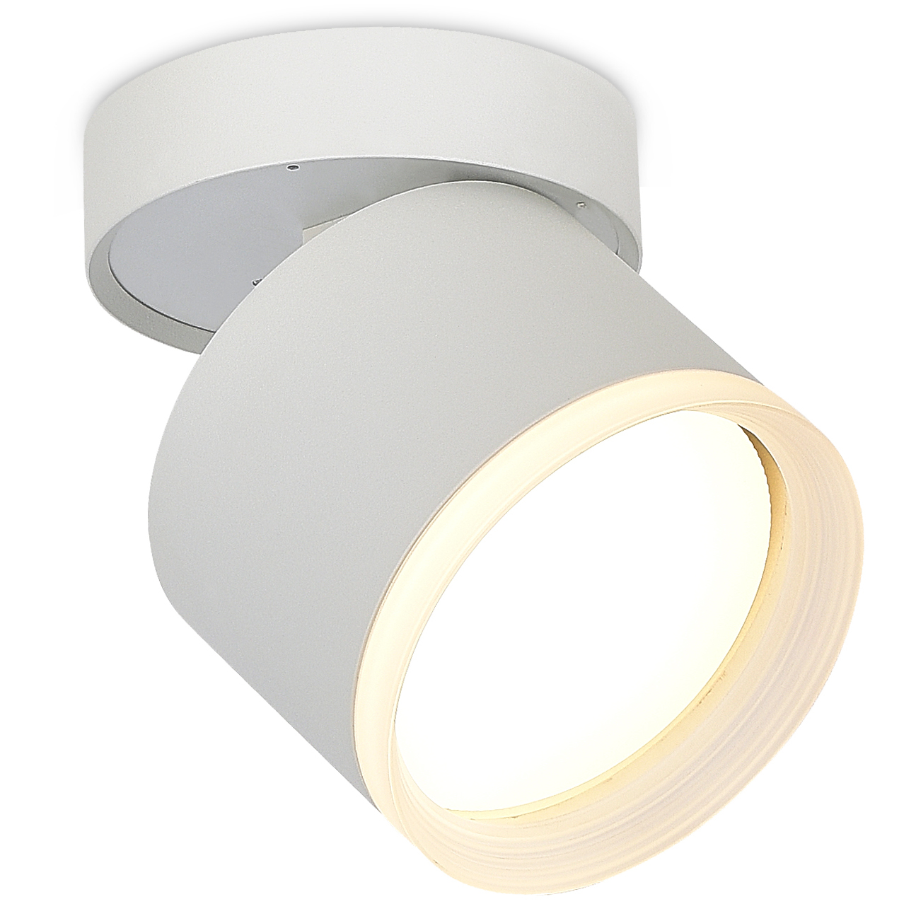 Светильник накладной поворотный под LED-лампу с цоколем GX53 D84xH85мм IP20,  белый,  без лампы