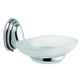 Мыльница HAIBA HB1502 стеклянная, хром