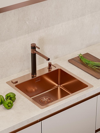 Смеситель для кухни Alveus Zina Monarch Copper PVD медь