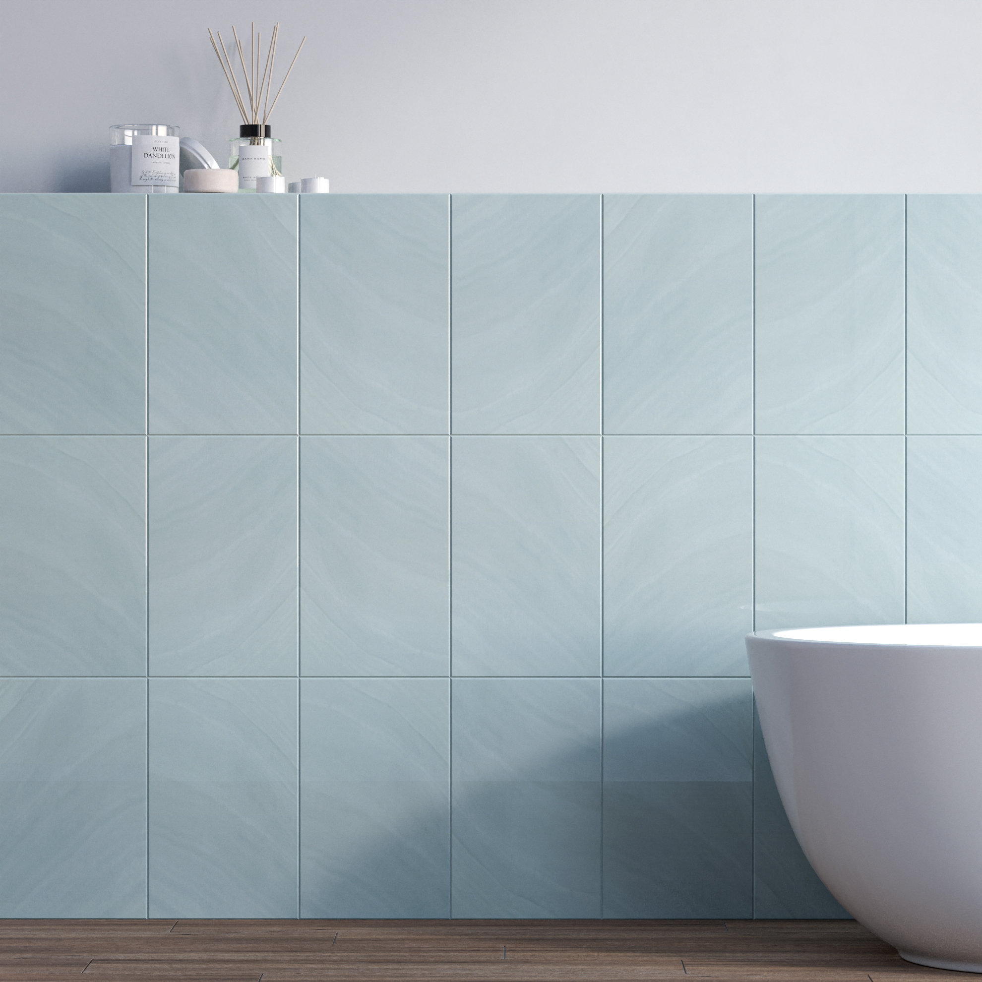Керамическая плитка Kerama Marazzi Плитка Сияние голубой 25х40