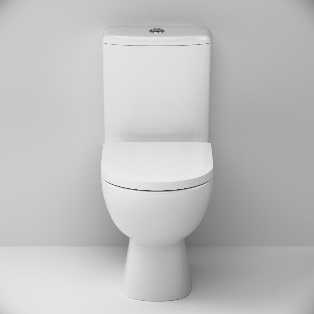Унитаз-компакт безободковый Am.Pm Sunny C85C8600SC с крышкой-сиденьем микролифт белый