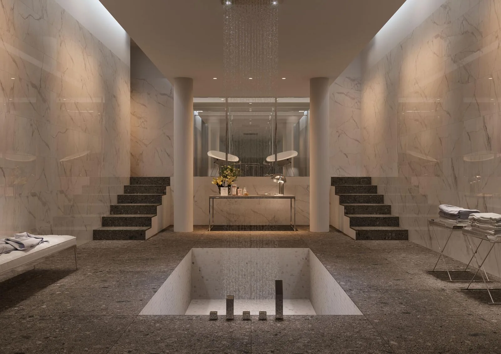 Керамическая плитка Marazzi Italy Плитка Allmarble Wall Altissimo Struttura Pave 3D Lux 40х120