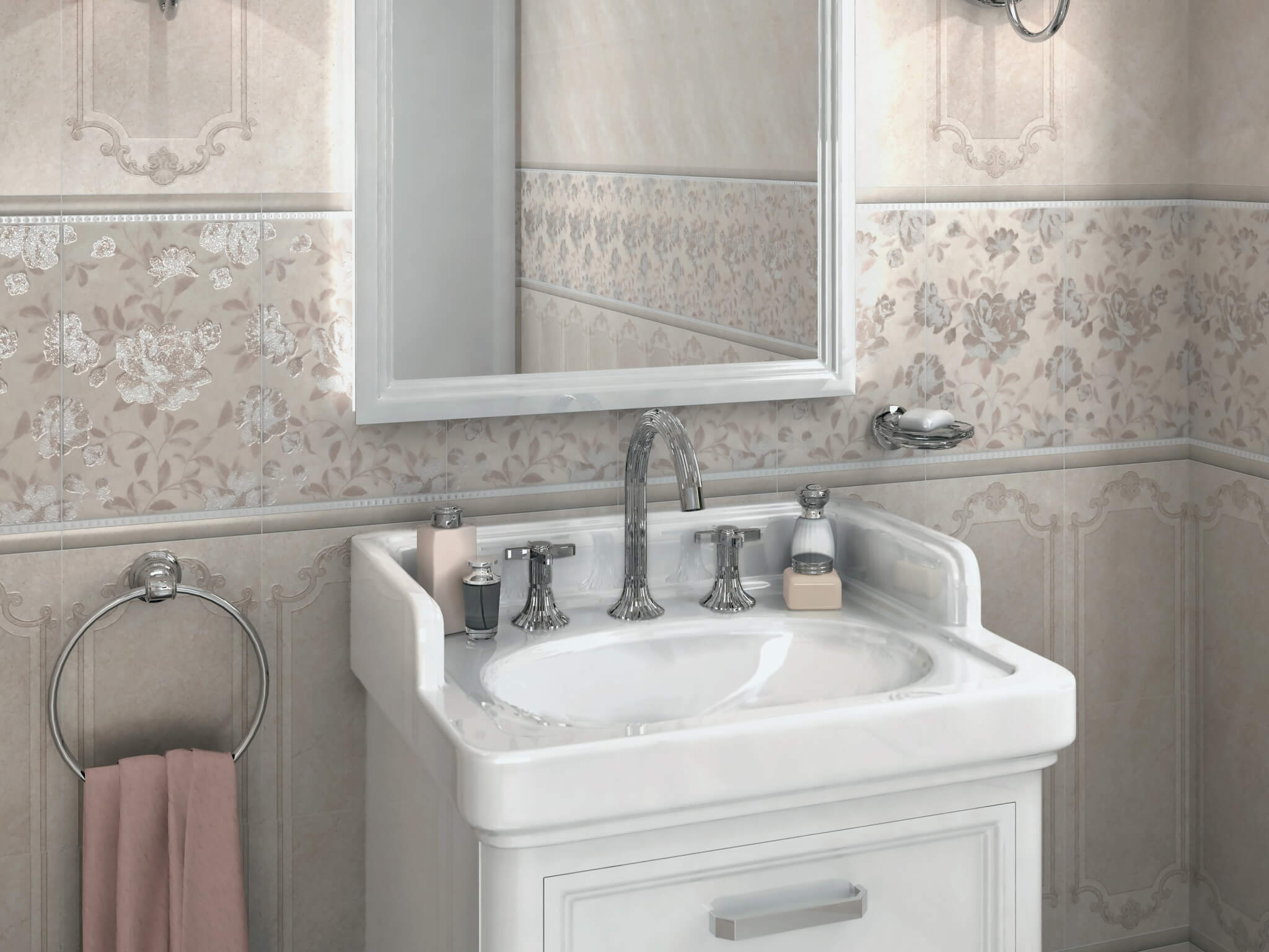 Керамическая плитка Kerama Marazzi Плитка Лютеция беж темный панель 20х30