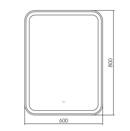 Зеркало Silver Mirrors Мальта 600х800 (бесконтактный сенсор)