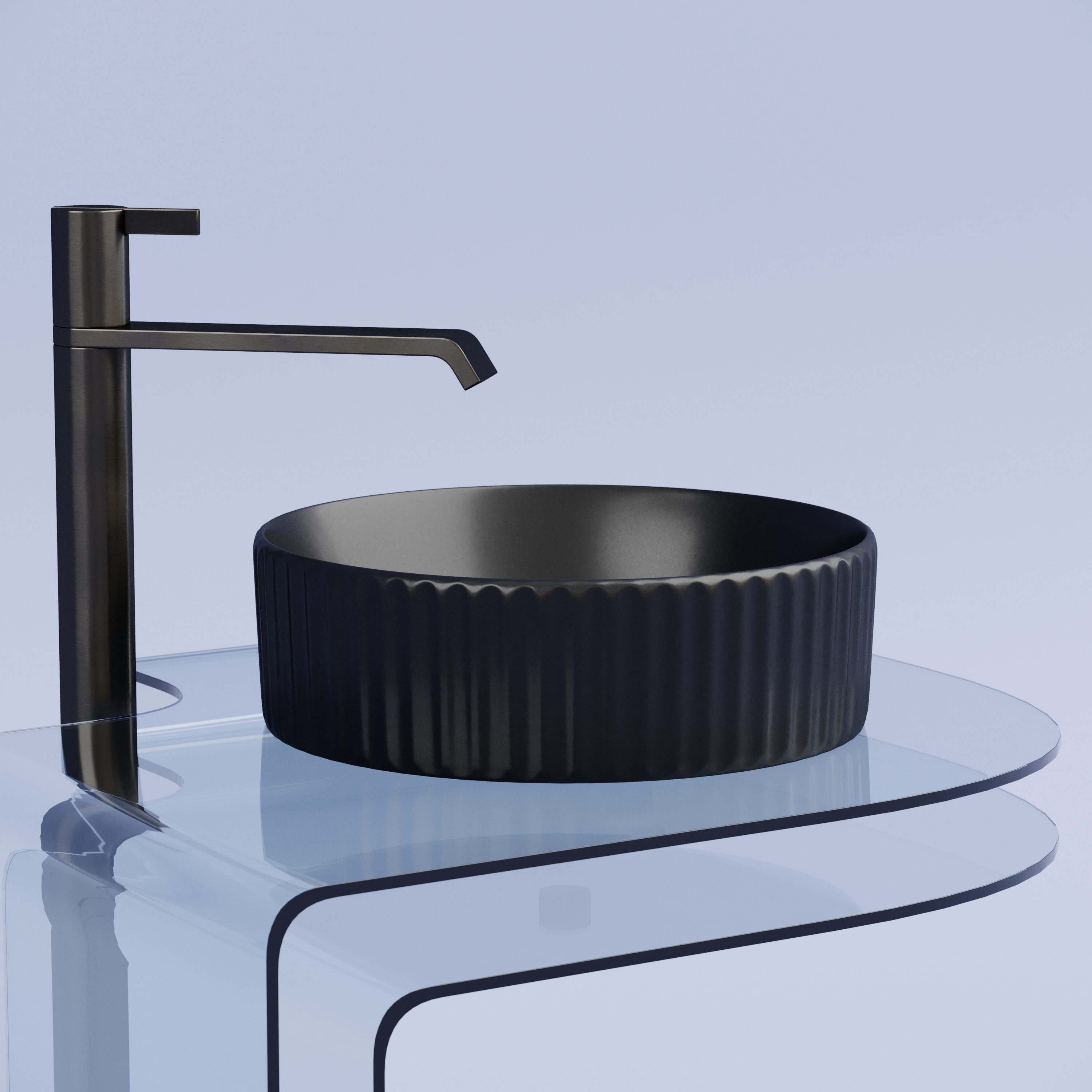 Рукомойник Ceramica Nova Element 36, см CN6057MB чёрный матовый
