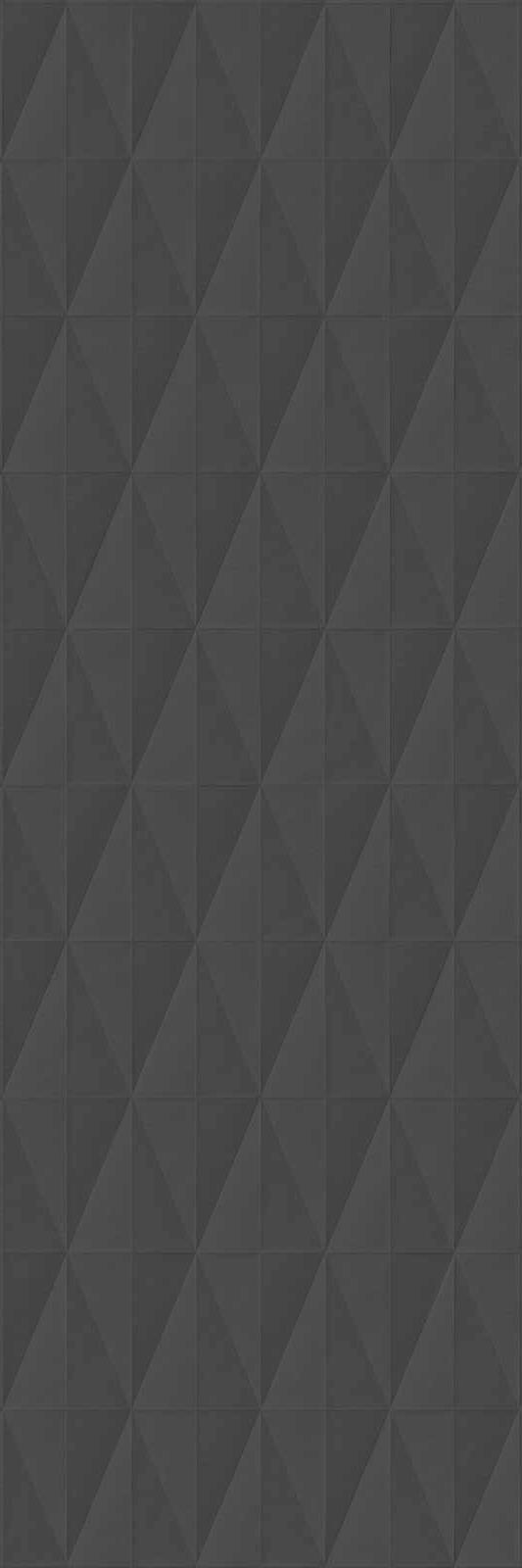 Керамическая плитка Marazzi Italy Плитка Eclettica Anthracite Struttura Diamond 3D 40x120