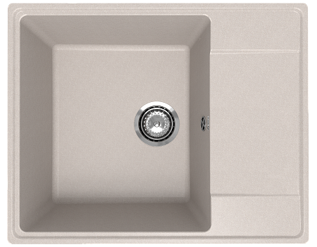 Мойка кухонная ULGRAN Quartz Prima 605-10, песок