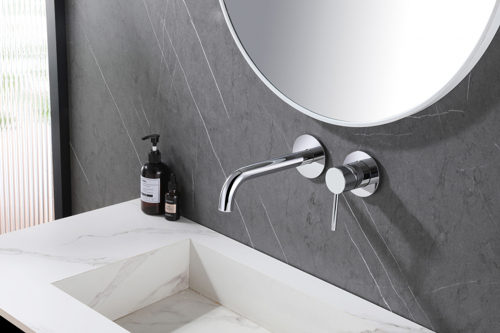 Смеситель для раковины Abber Wasser Kreis AF8112 хром глянец