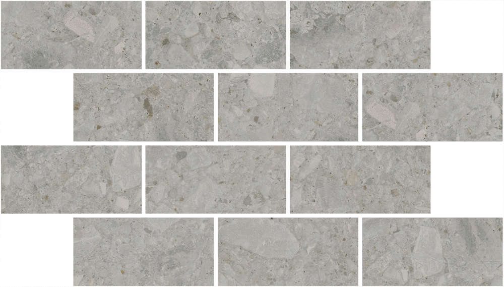 DD606020/MM Чеппо ди Гре мозаичный серый матовый обрезной 34,6x20x0,9 керамогранит