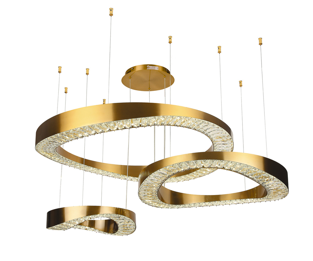 07676-80+60+40,20 Люстра Тауна бронза Led 140W