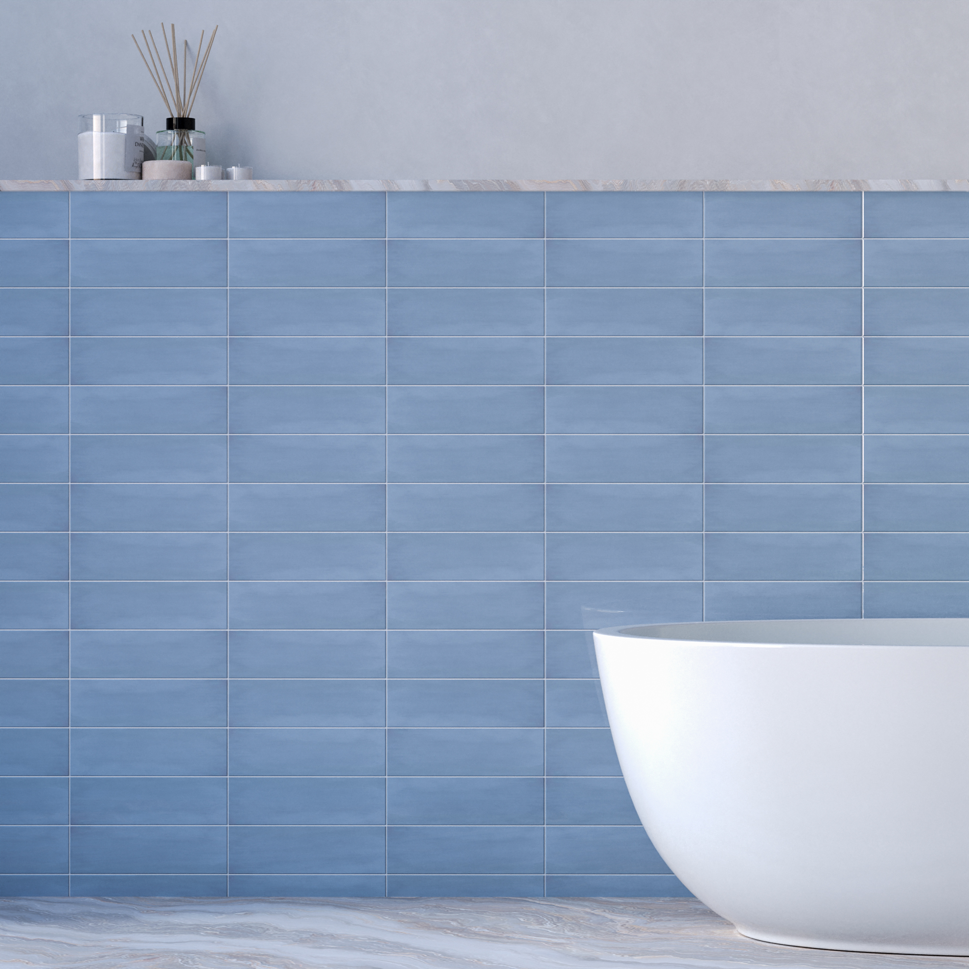 Керамическая плитка Kerama Marazzi Плитка Монпарнас синий 8,5x28,5