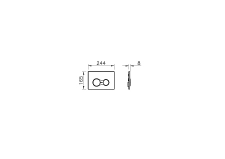 Кнопка смыва VitrA Sirius 740-0480, цвет Глянцевый Хром
