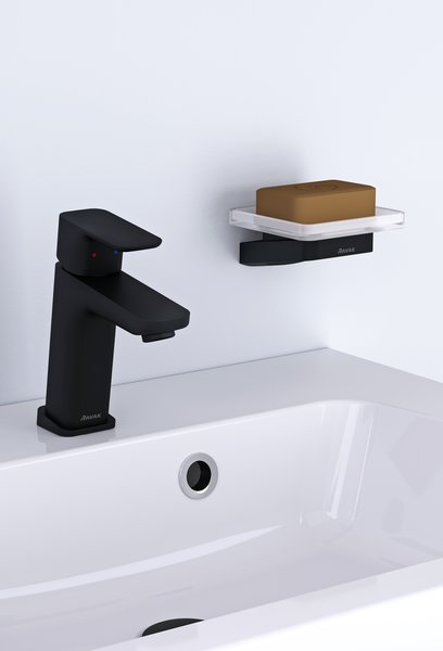 Смеситель Ravak 10° TD F 014.20 для раковины без донного клапана 170 см, X070150, черный
