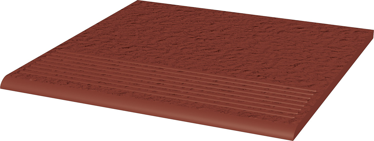 Клинкер Paradyz Ступень прямая с насечками NATURAL ROSA STOPNICA PROSTA DURO 30X30 G1