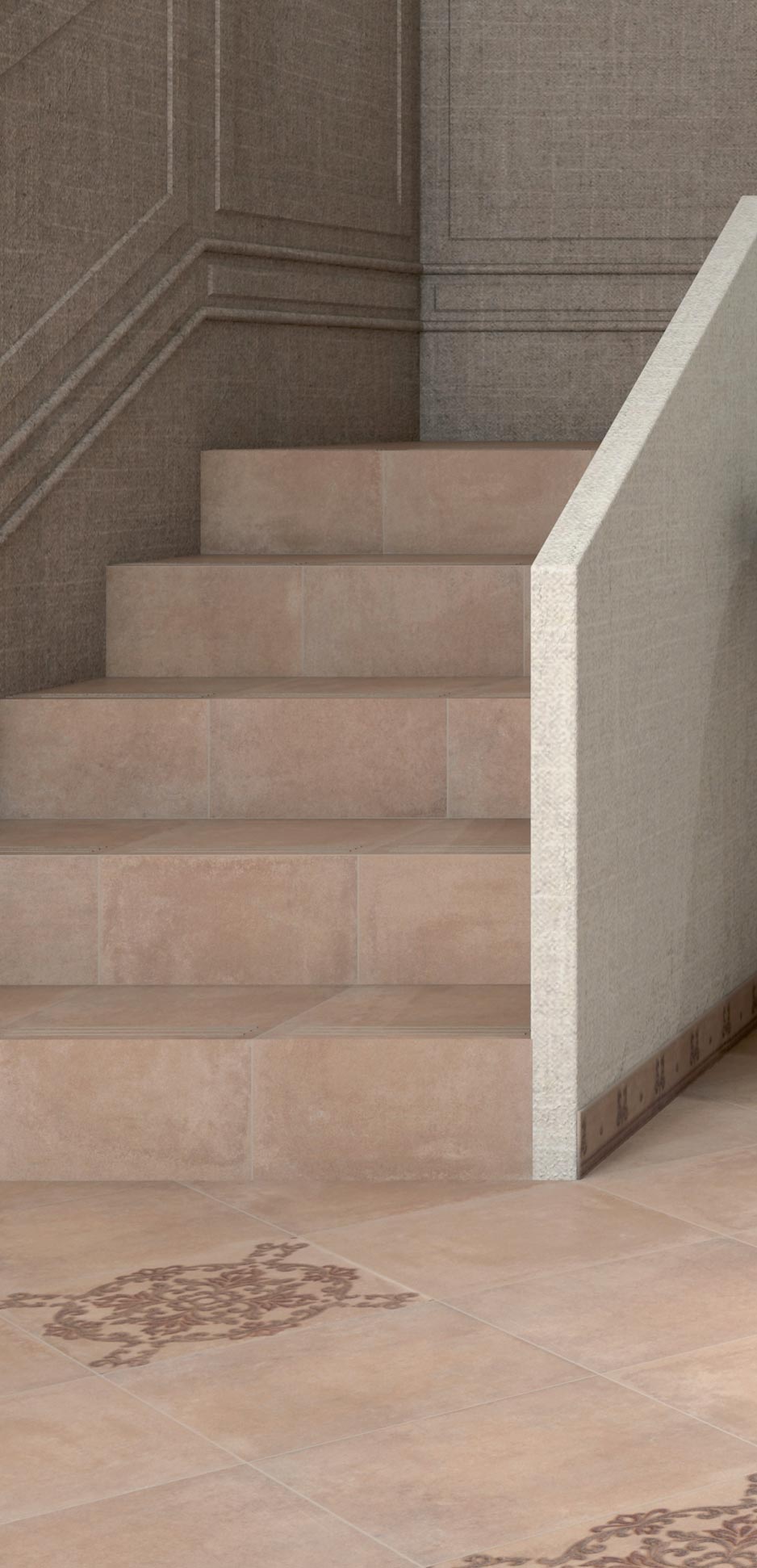 Керамическая плитка Kerama Marazzi Подступенок Честер светлый 14,7х30,2