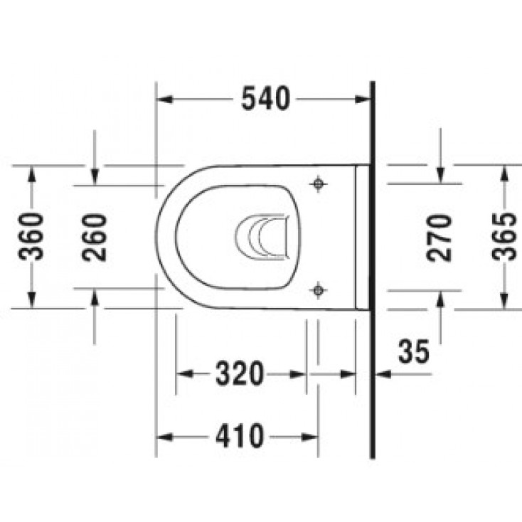 Подвесной унитаз Duravit Starck 3 2527090000