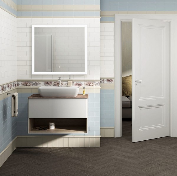 PLB.M.80.1/WHT Тумба PLAZA Modern подвесная 80 белый 1 ящик + полка