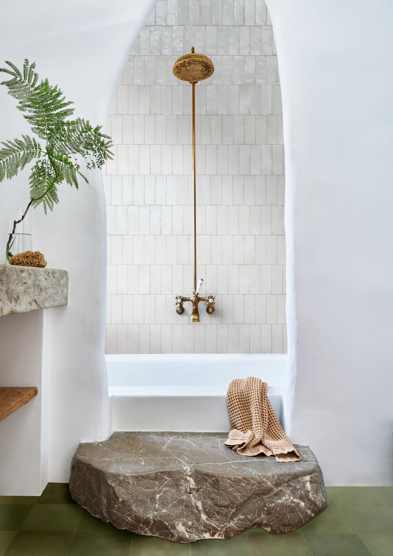Керамогранит Marazzi Italy Rice Bianco Strutt. Pleat 3D Lux 7,5х20