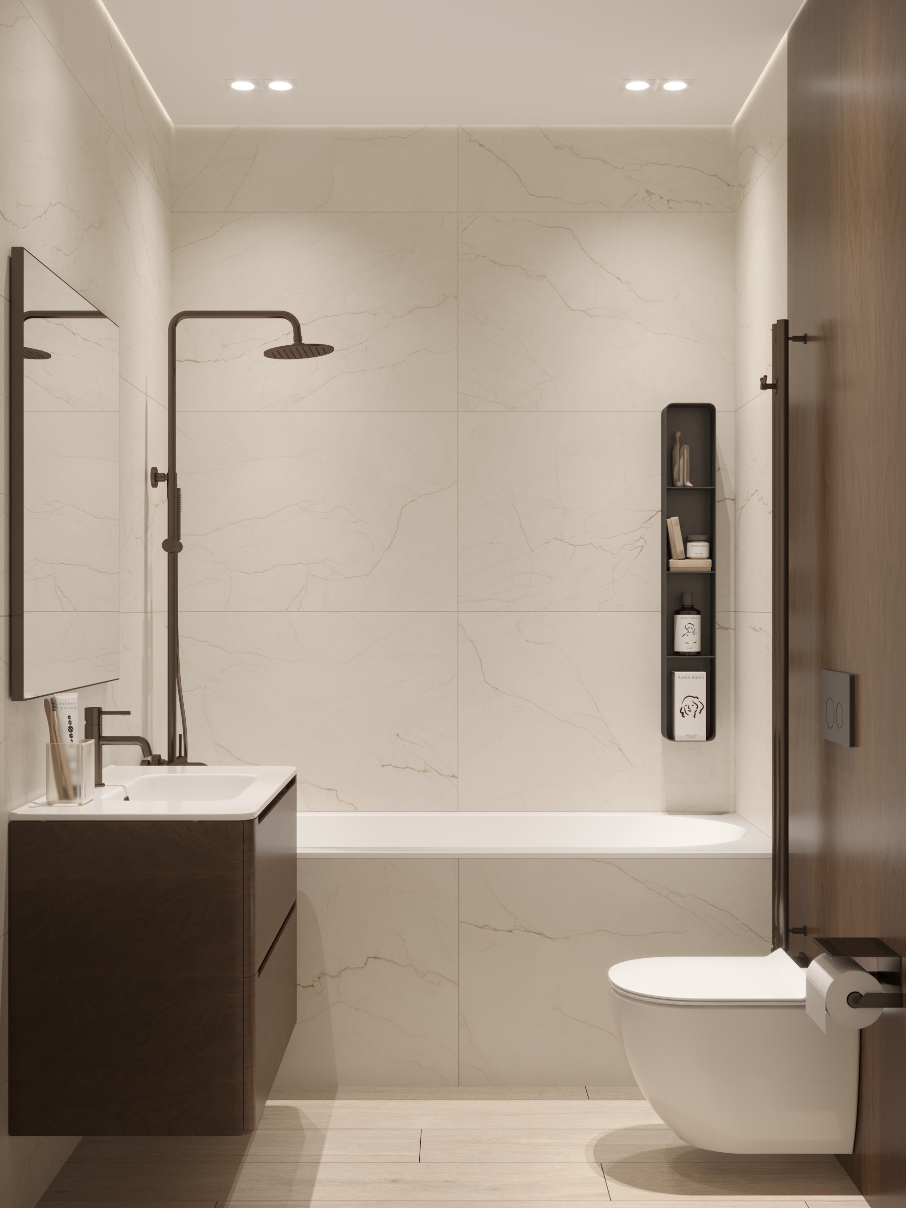 Керамогранит Vitra OakWood Греж Матовый R10A Ректификат 20х120