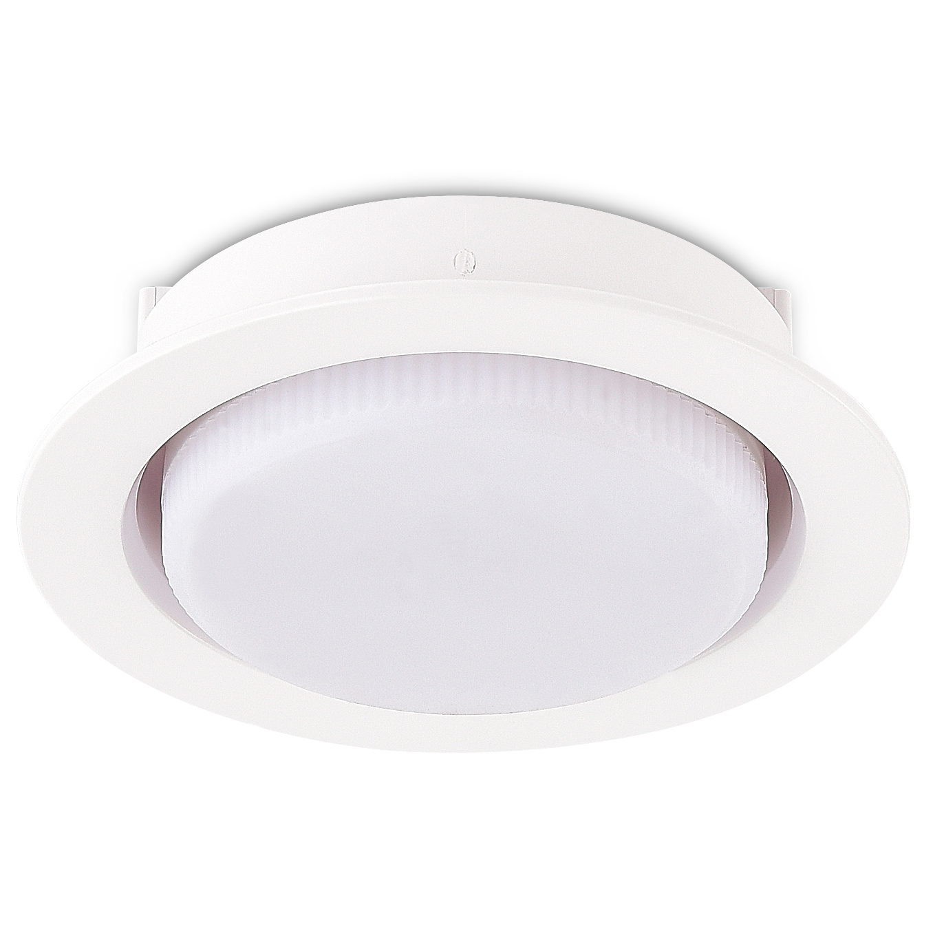 Светильник встраиваемый под LED-лампу с цоколем GX53 D108xH31мм IP20,  белый,  без лампы