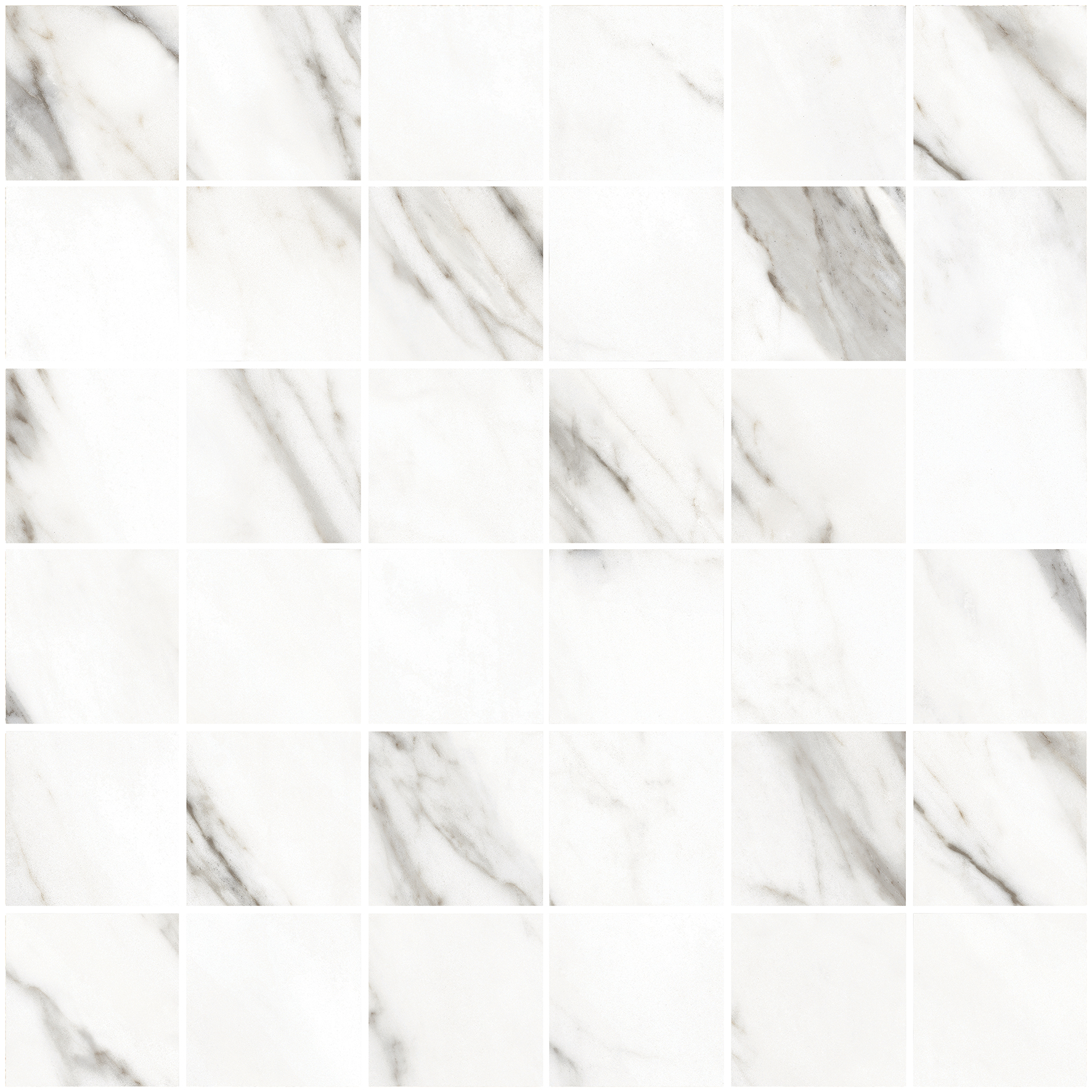 Мозаика Vitra MarbleSet Венато Светло-серый 7ЛПР (5х5) 30х30