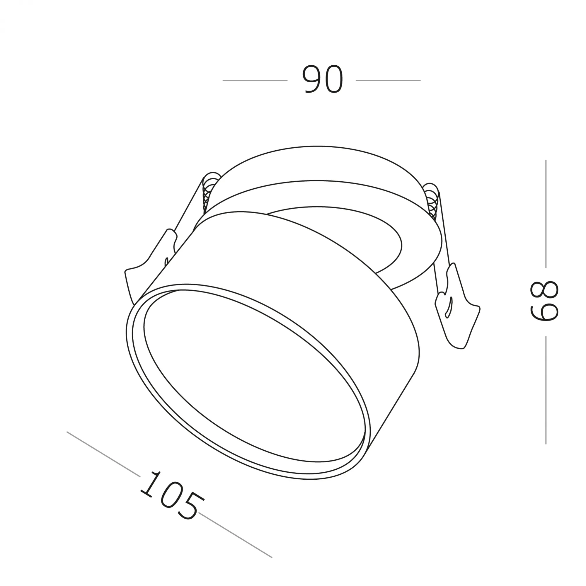 Светильник встраиваемый LED 14W 4000K
