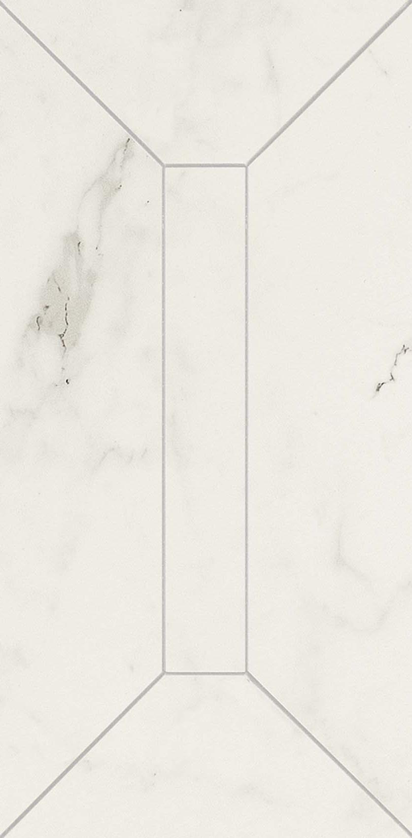 Керамогранит Marazzi Italy Декор Allmarble Altissimo Listone 3D Lux 15х30