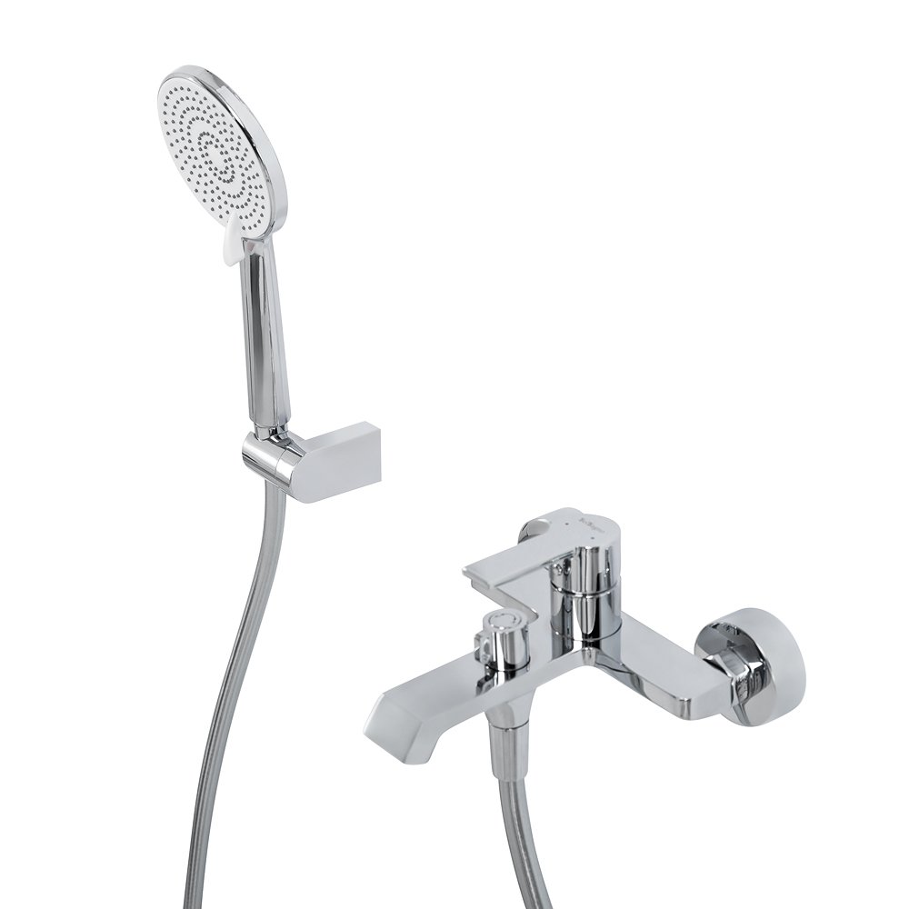 Смеситель для ванны с душем BelBagno Aurora AURORA-VASM-CRM хром глянцевый