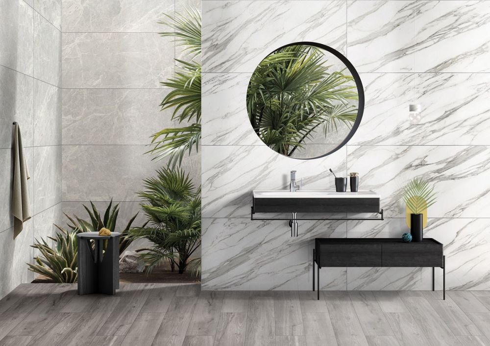 Мозаика Vitra MarbleSet Венато Светло-серый 7ЛПР (5х5) 30х30